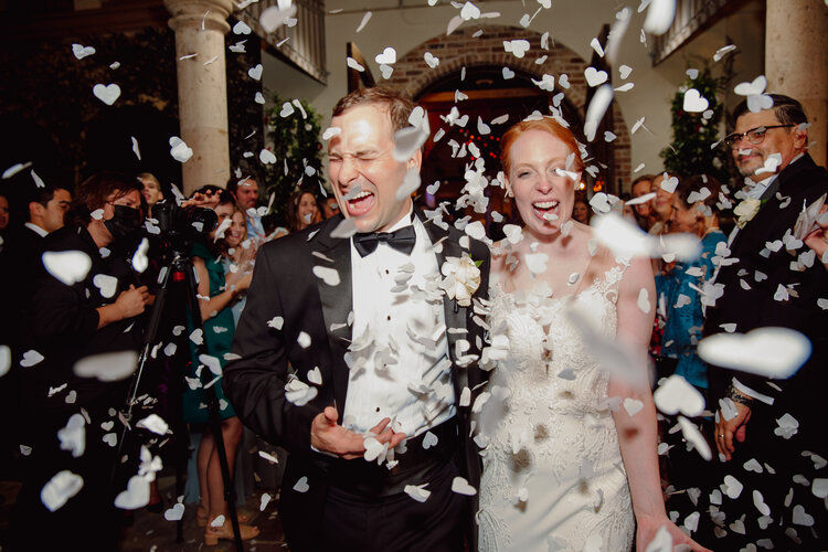 Houston Wedding Photographer Brandi Simone Photography
Bell Tower on 34th Wedding
flower petal wedding exit